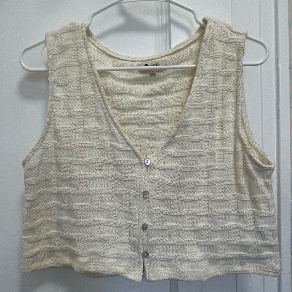 Madewell Cream Button-Down Women's Top